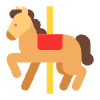 Carousel Horse Flat Emoji from Fluent Emoji Flat Set | Free Download as SVG Vector and Transparent PNG | Streamline emojis