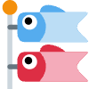 Carp Streamer Element from Twemoji Emoji Set