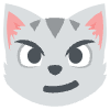 Cat With Wry Smile Element from EmojiTwo Colors Set