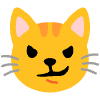 Cat With Wry Smile Element from Noto Emojis Set