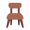 Chair Flat Element from Fluent Emoji Flat Set