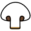 Champignon White Element from OpenMoji Emoji Set