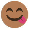 Cheeky Smile Element from EmojiTwo Colors Set