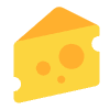 Cheese Wedge Flat Emoji from Fluent Emoji Flat Set | Free Download as SVG Vector and Transparent PNG | Streamline emojis