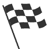 Chequered Flag Element from EmojiTwo Colors Set
