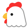 Chicken Flat Element from Fluent Emoji Flat Set