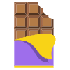 Chocolate Bar Element from EmojiTwo Colors Set