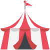 Circus Tent Element from EmojiTwo Colors Set