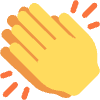 Clapping Hands Element from Twemoji Emoji Set