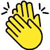 Clapping Hands Element from OpenMoji Emoji Set