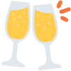 Clinking Glasses Element from Twemoji Emoji Set
