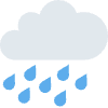 Cloud With Rain Element from Twemoji Emoji Set