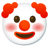 Clown Face Element from Noto Emojis Set