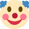 Clown Face Element from Twemoji Emoji Set