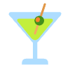 Cocktail Glass Flat Emoji from Fluent Emoji Flat Set | Free Download as SVG Vector and Transparent PNG | Streamline emojis