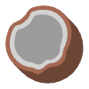Coconut Flat Element from Fluent Emoji Flat Set
