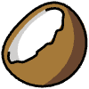Coconut Element from OpenMoji Emoji Set
