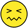 Confounded Face Element from OpenMoji Emoji Set