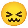 Confounded Face Element from Noto Emojis Set