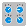 Control Knobs Flat Element from Fluent Emoji Flat Set