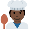 Cook Dark Skin Tone Element from Twemoji Emoji Set