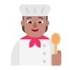 Cook Flat Medium Emoji from Fluent Emoji Flat Set | Free Download as SVG Vector and Transparent PNG | Streamline emojis