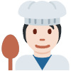 Cook Light Skin Tone Element from Twemoji Emoji Set