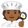 Cook Medium Dark Skin Tone Element from Noto Emojis Set