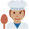 Cook Medium Skin Tone Element from Twemoji Emoji Set
