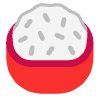 Cooked Rice Flat Element from Fluent Emoji Flat Set