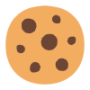 Cookie Flat Emoji from Fluent Emoji Flat Set | Free Download as SVG Vector and Transparent PNG | Streamline emojis