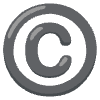 Copyright Element from Noto Emojis Set