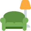 Couch And Lamp Element from Twemoji Emoji Set