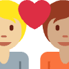 Couple With Heart Person Person Medium Light Skin Tone Medium Skin Tone Element from Twemoji Emoji Set
