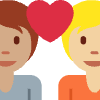 Couple With Heart Person Person Medium Skin Tone Medium Light Skin Tone Element from Twemoji Emoji Set