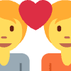 Couple With Heart Element from Twemoji Emoji Set