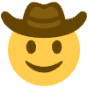 Cowboy Hat Face Element from Twemoji Emoji Set