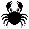 Crab Element from EmojiTwo Black Set