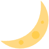 Crescent Moon Element from Twemoji Emoji Set