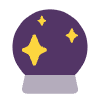 Crystal Ball Flat Emoji from Fluent Emoji Flat Set | Free Download as SVG Vector and Transparent PNG | Streamline emojis