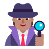Detective Flat Medium Element from Fluent Emoji Flat Set
