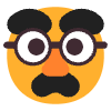 Disguised Face Flat Element from Fluent Emoji Flat Set