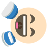 Dizzy Emoji Element from EmojiTwo Colors Set