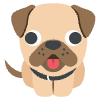 Dog Element from EmojiTwo Colors Set