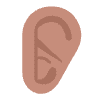 Ear Flat Medium Emoji from Fluent Emoji Flat Set | Free Download as SVG Vector and Transparent PNG | Streamline emojis