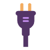 Electric Plug Flat Element from Fluent Emoji Flat Set