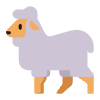 Ewe Flat Element from Fluent Emoji Flat Set