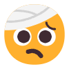 Face With Head Bandage Flat Element from Fluent Emoji Flat Set
