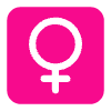 Female Sign Flat Element from Fluent Emoji Flat Set