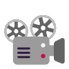 Film Projector Flat Emoji from Fluent Emoji Flat Set | Free Download as SVG Vector and Transparent PNG | Streamline emojis